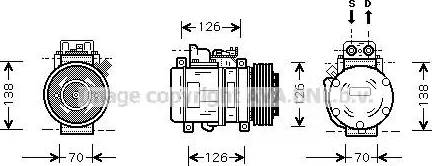 Ava Quality Cooling MS K084 - Kompressori, ilmastointilaite inparts.fi