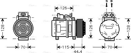 Ava Quality Cooling MS K116 - Kompressori, ilmastointilaite inparts.fi