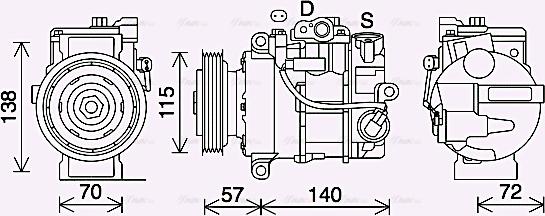 Ava Quality Cooling MSK706 - Kompressori, ilmastointilaite inparts.fi