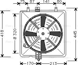 Ava Quality Cooling MT 7502 - Tuuletin, moottorin jäähdytys inparts.fi