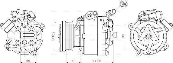 Ava Quality Cooling MTAK294 - Kompressori, ilmastointilaite inparts.fi