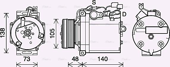 Ava Quality Cooling MTAK263 - Kompressori, ilmastointilaite inparts.fi