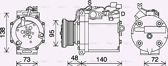 Ava Quality Cooling MTAK267 - Kompressori, ilmastointilaite inparts.fi