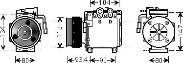 Ava Quality Cooling MTAK212 - Kompressori, ilmastointilaite inparts.fi