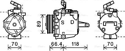 Ava Quality Cooling MTK225 - Kompressori, ilmastointilaite inparts.fi