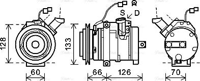 Ava Quality Cooling MTK228 - Kompressori, ilmastointilaite inparts.fi