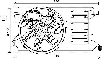 Ava Quality Cooling MZ7554 - Tuuletin, moottorin jäähdytys inparts.fi