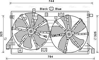 Ava Quality Cooling MZ7550 - Tuuletin, moottorin jäähdytys inparts.fi