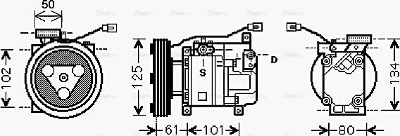 Ava Quality Cooling MZ K207 - Kompressori, ilmastointilaite inparts.fi