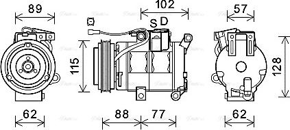 Ava Quality Cooling MZK276 - Kompressori, ilmastointilaite inparts.fi