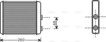 Ava Quality Cooling OL 6259 - Lämmityslaitteen kenno inparts.fi