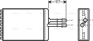 Ava Quality Cooling OL 6216 - Lämmityslaitteen kenno inparts.fi