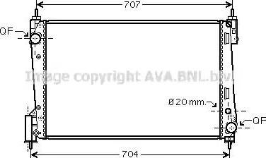 Ava Quality Cooling OL 2423 - Jäähdytin,moottorin jäähdytys inparts.fi