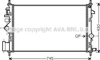 Ava Quality Cooling OL 2474 - Jäähdytin,moottorin jäähdytys inparts.fi