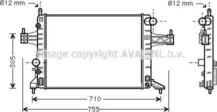 Ava Quality Cooling OL 2308 - Jäähdytin,moottorin jäähdytys inparts.fi