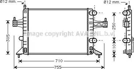 Ava Quality Cooling OL 2303 - Jäähdytin,moottorin jäähdytys inparts.fi