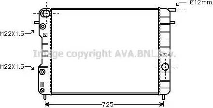 Ava Quality Cooling OL 2248 - Jäähdytin,moottorin jäähdytys inparts.fi