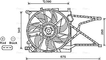 Ava Quality Cooling OL7596 - Tuuletin, moottorin jäähdytys inparts.fi