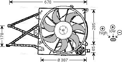 Ava Quality Cooling OL 7509 - Tuuletin, moottorin jäähdytys inparts.fi