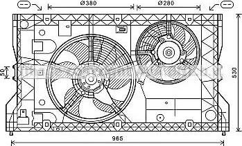 Ava Quality Cooling OL7588 - Tuuletin, moottorin jäähdytys inparts.fi