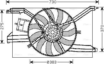 Ava Quality Cooling OL 7532 - Tuuletin, moottorin jäähdytys inparts.fi