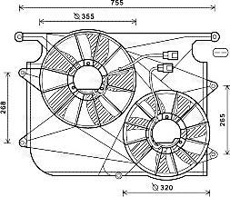 Ava Quality Cooling OL7571 - Tuuletin, moottorin jäähdytys inparts.fi