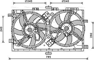 Ava Quality Cooling OL7641 - Tuuletin, moottorin jäähdytys inparts.fi