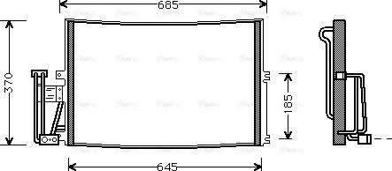 Ava Quality Cooling OLA5241 - Lauhdutin, ilmastointilaite inparts.fi