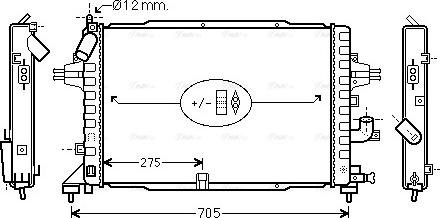 Ava Quality Cooling OLA2383 - Jäähdytin,moottorin jäähdytys inparts.fi