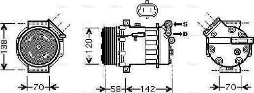 Ava Quality Cooling OL K448 - Kompressori, ilmastointilaite inparts.fi