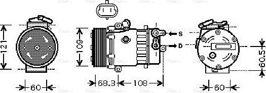 Ava Quality Cooling OL K466 - Kompressori, ilmastointilaite inparts.fi