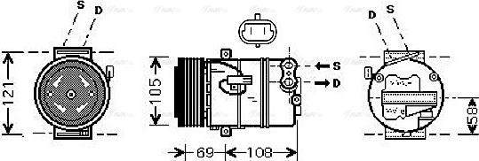 Ava Quality Cooling OL K438 - Kompressori, ilmastointilaite inparts.fi