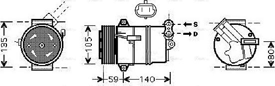 Ava Quality Cooling OL K437 - Kompressori, ilmastointilaite inparts.fi