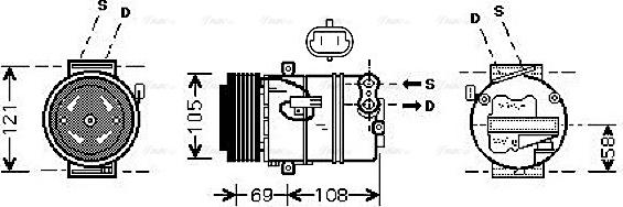 Ava Quality Cooling OLAK426 - Kompressori, ilmastointilaite inparts.fi