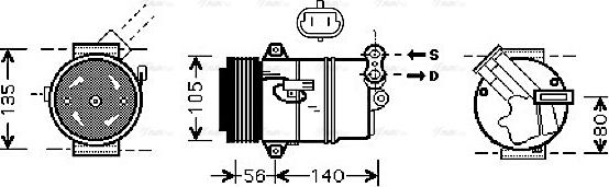 Ava Quality Cooling OLAK428 - Kompressori, ilmastointilaite inparts.fi