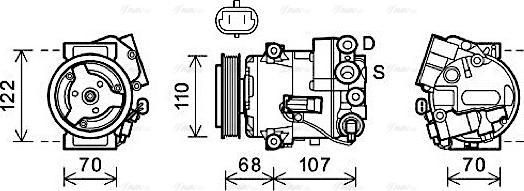 Ava Quality Cooling OLAK594 - Kompressori, ilmastointilaite inparts.fi