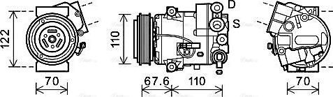 Ava Quality Cooling OLAK606 - Kompressori, ilmastointilaite inparts.fi