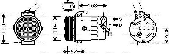 Ava Quality Cooling OLAK319 - Kompressori, ilmastointilaite inparts.fi