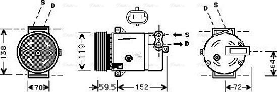 Ava Quality Cooling OLAK318 - Kompressori, ilmastointilaite inparts.fi