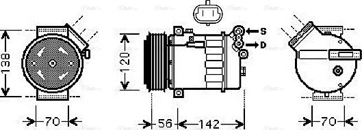 Ava Quality Cooling OLAK313 - Kompressori, ilmastointilaite inparts.fi