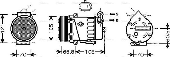 Ava Quality Cooling OLAK389 - Kompressori, ilmastointilaite inparts.fi