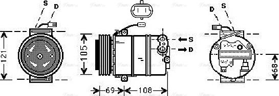 Ava Quality Cooling OLAK373 - Kompressori, ilmastointilaite inparts.fi