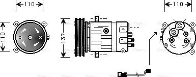 Ava Quality Cooling OLAK290 - Kompressori, ilmastointilaite inparts.fi