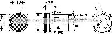 Ava Quality Cooling OL K277 - Kompressori, ilmastointilaite inparts.fi