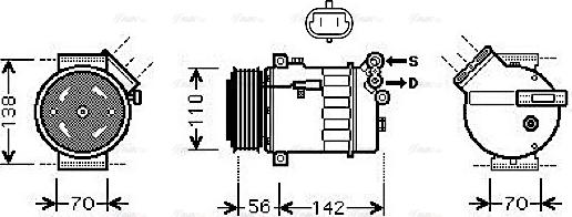 Ava Quality Cooling OL K449 - Kompressori, ilmastointilaite inparts.fi