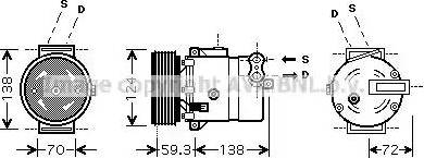 Ava Quality Cooling OL K413 - Kompressori, ilmastointilaite inparts.fi