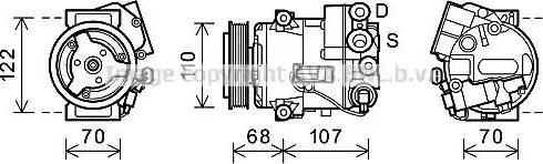 Ava Quality Cooling OLK594 - Kompressori, ilmastointilaite inparts.fi