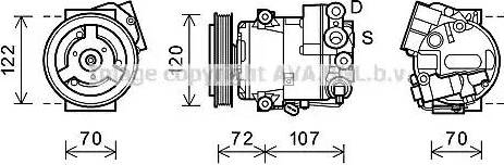 Ava Quality Cooling OLK595 - Kompressori, ilmastointilaite inparts.fi