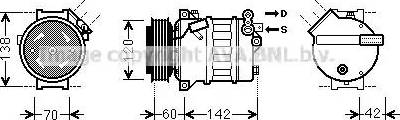 Ava Quality Cooling OLK543 - Kompressori, ilmastointilaite inparts.fi