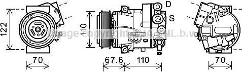 Ava Quality Cooling OLK605 - Kompressori, ilmastointilaite inparts.fi